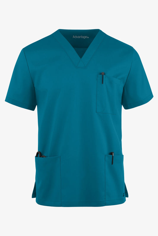 Advantage STRETCH Men's 6-Pocket V-Neck Scrub Top