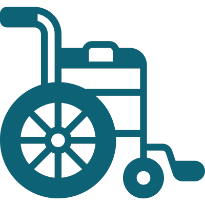 Icon of mobility assistance by OdyCare Transport helping patients safely enter and exit vehicles in Port St. Lucie